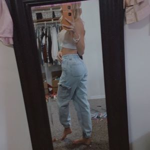 Pacsun cargo blue jeans/ pants xs